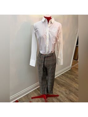 Aritzia, Wilfred Tie-style belts at front checkered style pant